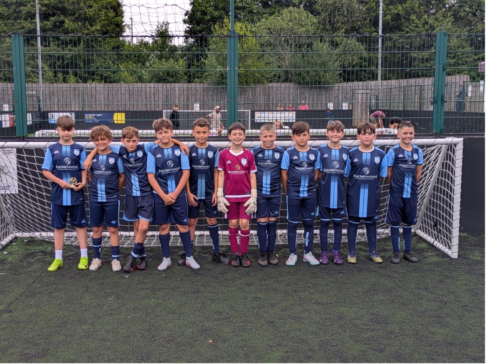 Winklebury Wizards players celebrating at the 2025 end-of-season ceremony